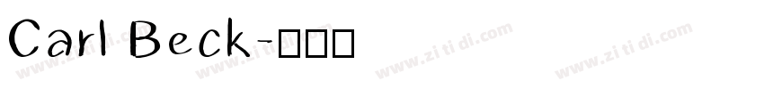 Carl Beck字体转换